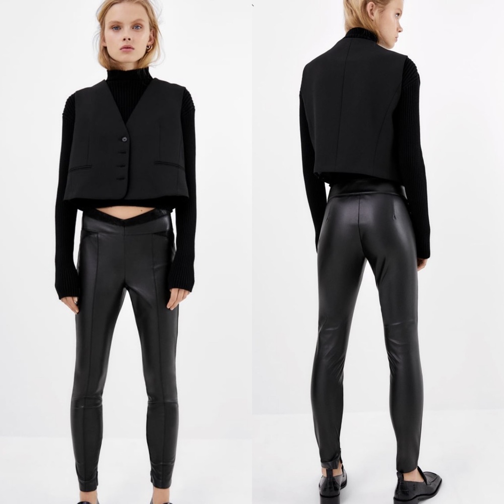 NWT Zara Leather Pants